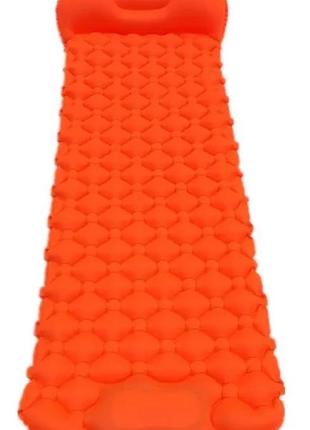 Туристичний надувний килимок каремат матрац homful h02 з подуш...1 фото