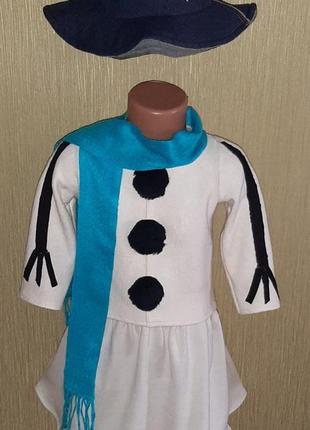 Карнавальный костюм снеговика для девочки 4 года