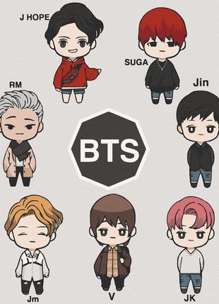 Картина по номерам. art craft "lol bts" 40х50 см 10275-ac