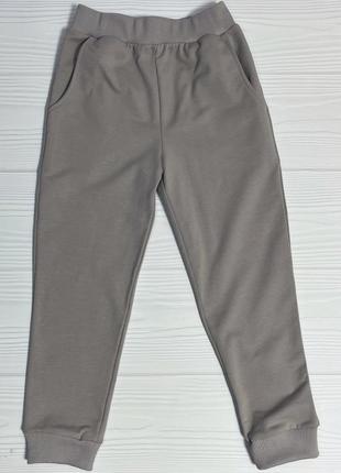 Штани дитячі для дівчинки трикотажні  джогери (двунитка) класік однотон shkdod-2
