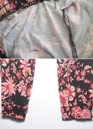 Літні трикотажні штани /джогери квітковий принт10 фото