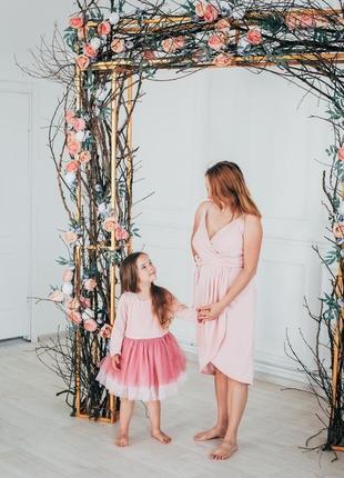 Платье "мама и дочка"1 фото