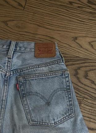 Levi’s 501 джинси мом прямі левайс голубі сині з дірками