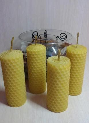 Свічки з натурального бджолиного воску