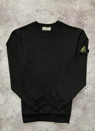 Свитшот stone island black1 фото