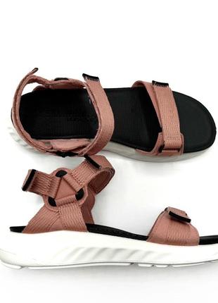 Оригинальные кожаные сандалии от бренда ecco4 фото