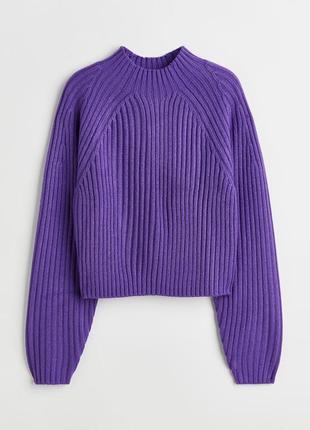 Новый фиолетовый свитер оверсайз h&amp;m