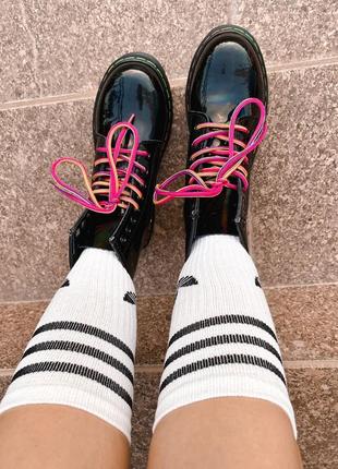 🖤💜dr.martens 1460 black rainbow patent boot premium quality💜🖤жіночі черевики мартінс9 фото