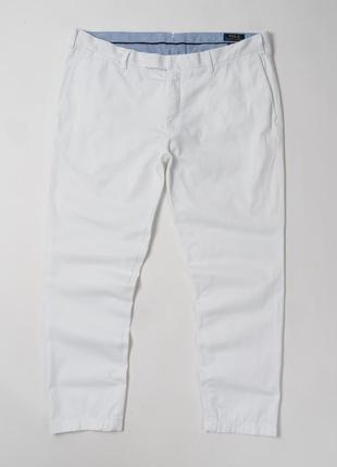 Polo ralph lauren tailored slim fit white pants&nbsp;мужские брюки2 фото