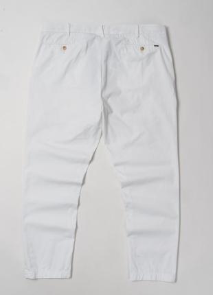 Polo ralph lauren tailored slim fit white pants&nbsp;мужские брюки6 фото