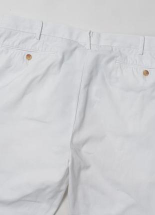 Polo ralph lauren tailored slim fit white pants&nbsp;мужские брюки7 фото