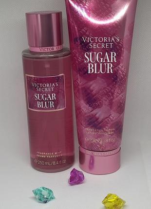 Парфюмированный набор спрей + лосьон victoria’s secret sugar blur2 фото