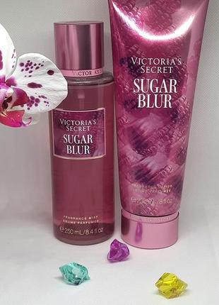 Парфюмированный набор спрей + лосьон victoria’s secret sugar blur