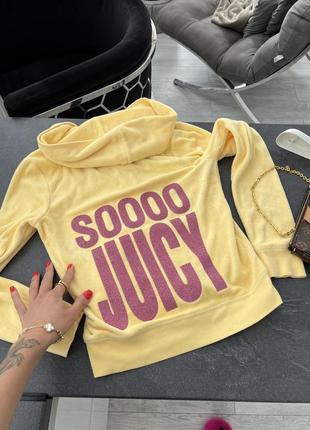 Крутая велюровая пушистая кофта худи новая коллекция juicy couture8 фото