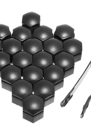 Ковпачки на колісні болти 19 мм чорний глянець 4l0601173 porsc...