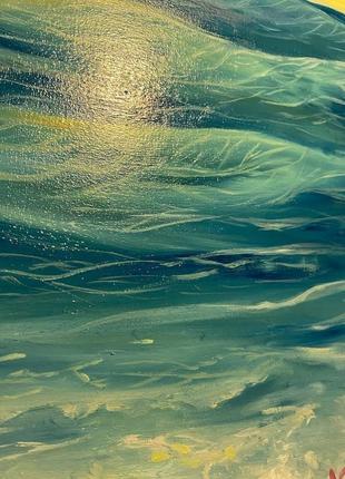 Картина маслом. картина море. живопис. картина з неба7 фото