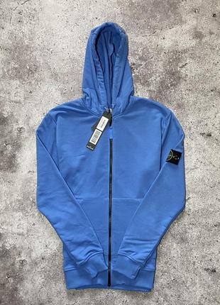 Худи stone island cotton periwinkle1 фото