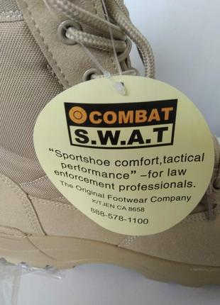 Тактичні берци swat  койт устілка 28,5 см черевики combat5 фото