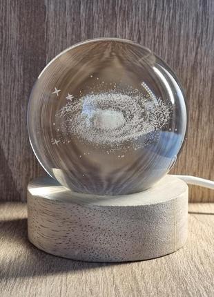 Светильник ночник подсветка "платочный шар" галактика5 фото