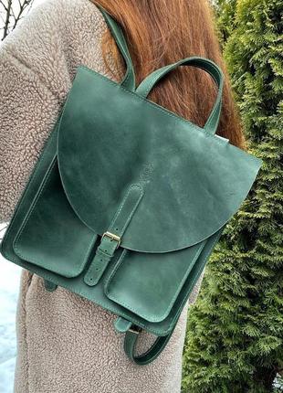 Зелений рюкзак малевич1 фото