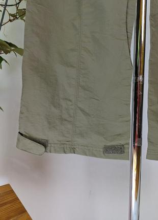 Широкие, нейлоновые женские брюки с карманами.8 фото