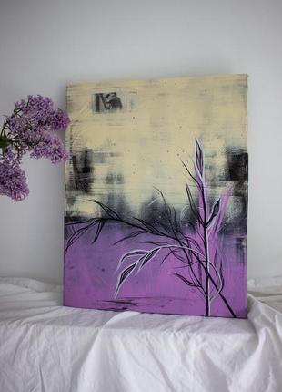 Фіолетова картина "лаванда"/"лавандове поле"1/31 фото