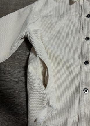Вельветовая рубашка куртка в рубчик zara размер м3 фото