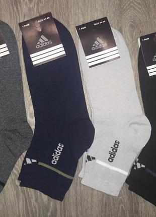 Шкарпетки чоловічі adidas демісезонні 41-46р(упаковка 12шт)1 фото