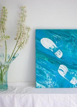 Картина море/синяя картина/ серия "морская пена: детство на море, 2"3 фото