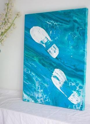 Картина море/синяя картина/ серия "морская пена: детство на море, 2"2 фото