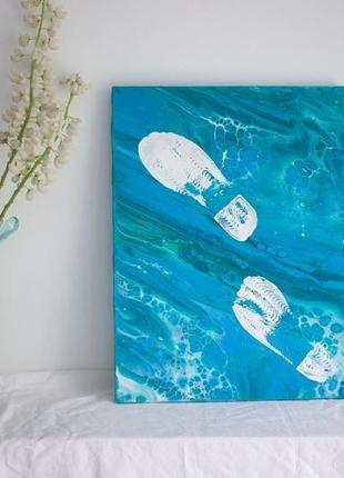 Картина море/синяя картина/ серия "морская пена: детство на море, 2"6 фото