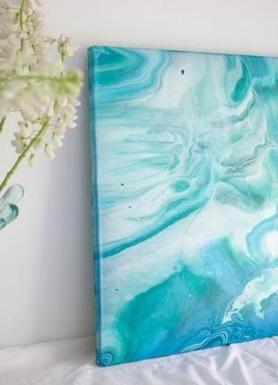 Картина море/синяя картина/ картина из серии "морская пена, 3"4 фото