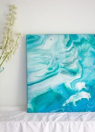 Картина море/синяя картина/ картина из серии "морская пена, 3"1 фото