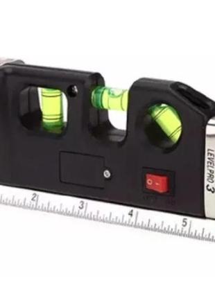 Лазерний рівень laser level pro 3 з вбудованою рулеткою