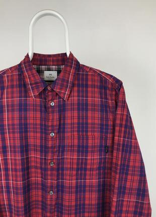 Красивая рубашка в клетку paul smith vintage ralph tommy cos all saints2 фото