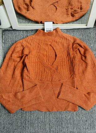 Новый свитер с вырезом warehouse2 фото