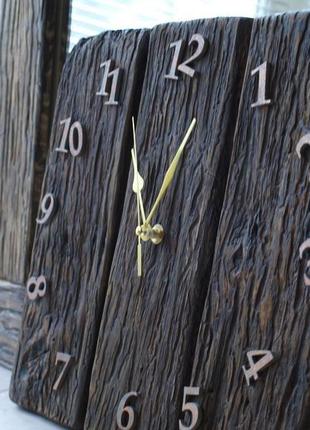 Часы настенные арт. «027д-1». дерево, состаренное.3 фото