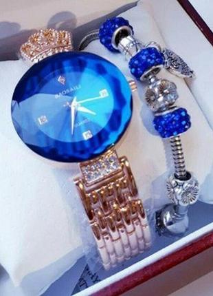 Жіночий годинник baosaili + вишуканий браслет pandora в подарунок