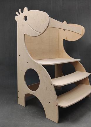 Дитяча вежа монтессорі "жираф подвійний" (без фарбування)