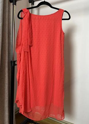 Червоне вільне плаття naf naf1 фото