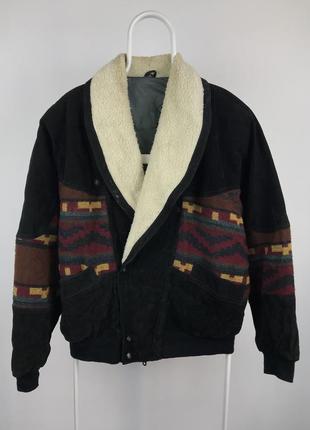 Кожаная куртка в вестерне стиле vintage frangler woolrich ralph lauren streetwear apc