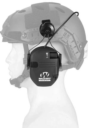 Тактичні електронні навушники із кріпленням на шоломі walker's...