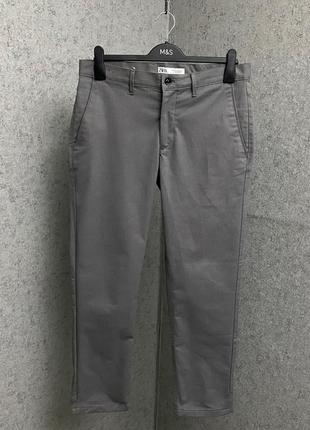 Серые брюки от брендa zara man1 фото