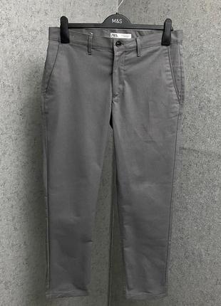 Серые брюки от брендa zara man2 фото