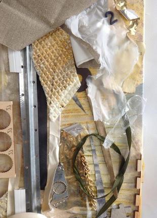 Бизиборд. абстрактное панно, картина абстракция на холсте, из различных элементов, 50х40 см6 фото