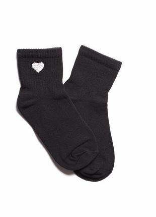 Шкарпетки жіночі 100% бавовна heart (сердечко) люрексна нитка безшові якісні jill anthony1 фото