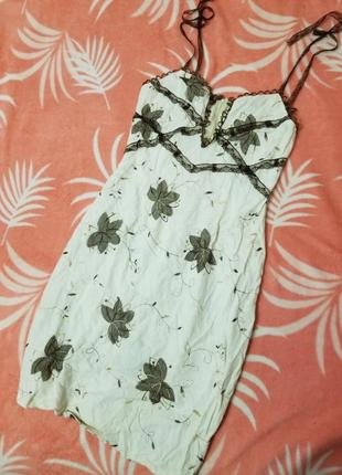 Льяний сарафан плаття платье сукня льон1 фото