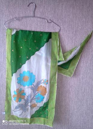 Шелковый шарф. батик. handmade.