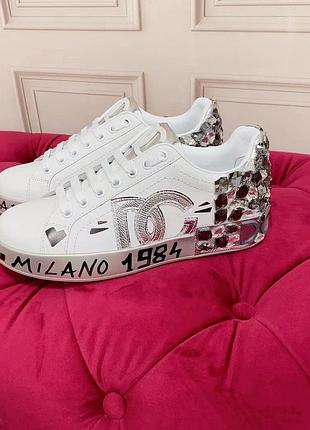 Кроссовки в стиле dolche &amp; gabbana