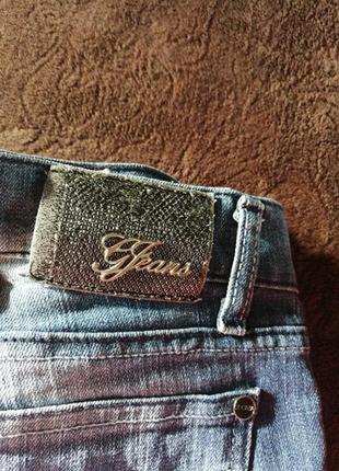 Синие джинсы скинни. зауженные джинсы средняя посадка м gloria jeans4 фото